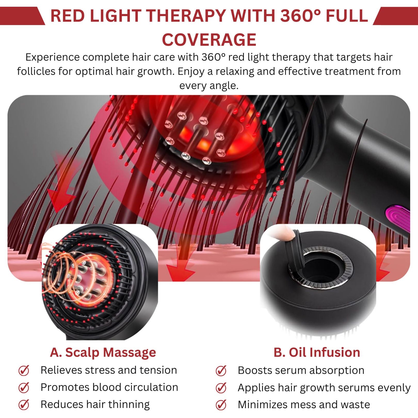 CURLSOME™ 6 IN 1 SCALP THERAPY COMB – RED LIGHT, MASSAGE & SERUM INFUSER